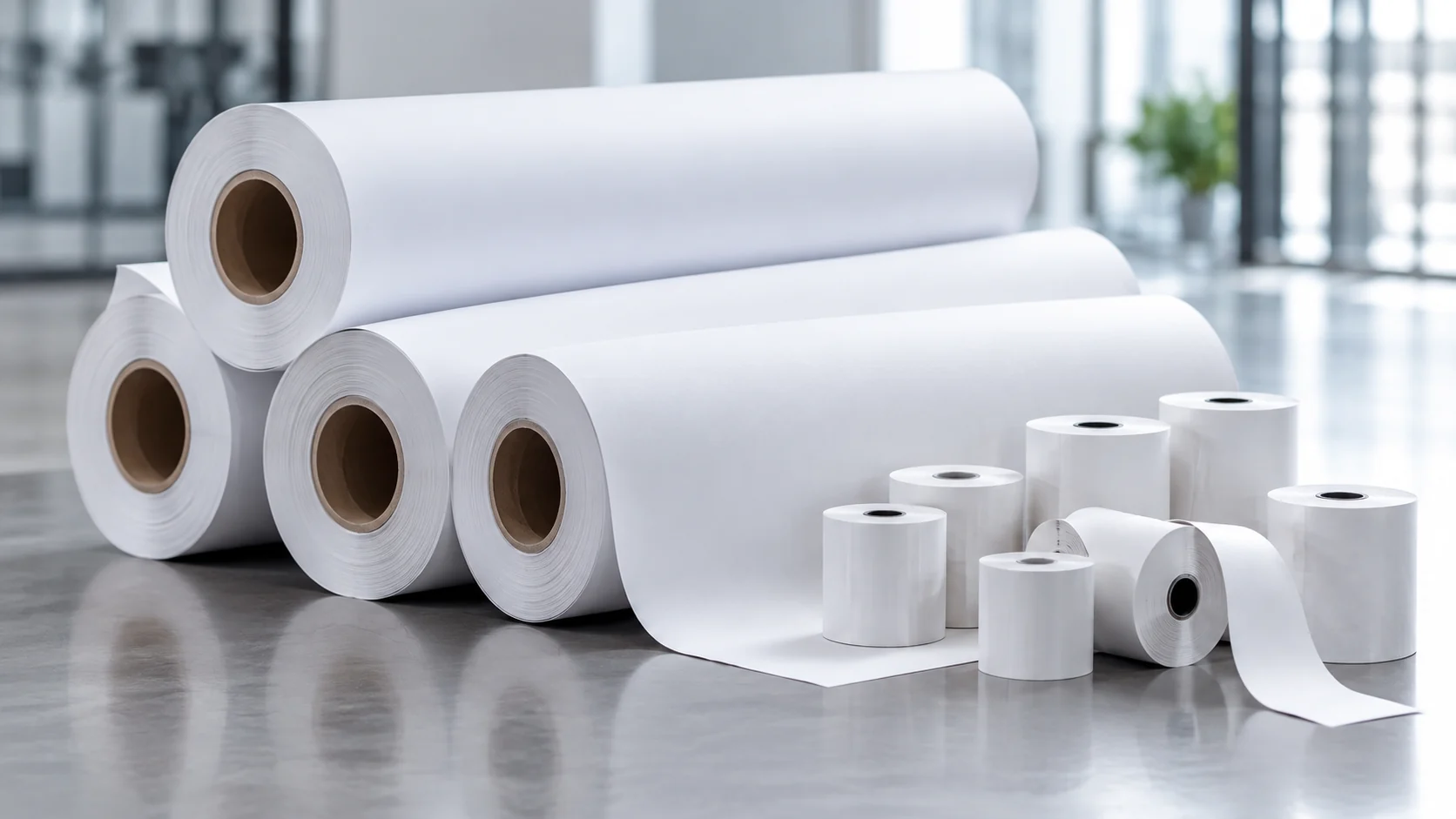 Plotterrullar och kvittorullar från Rollco Nordic AB