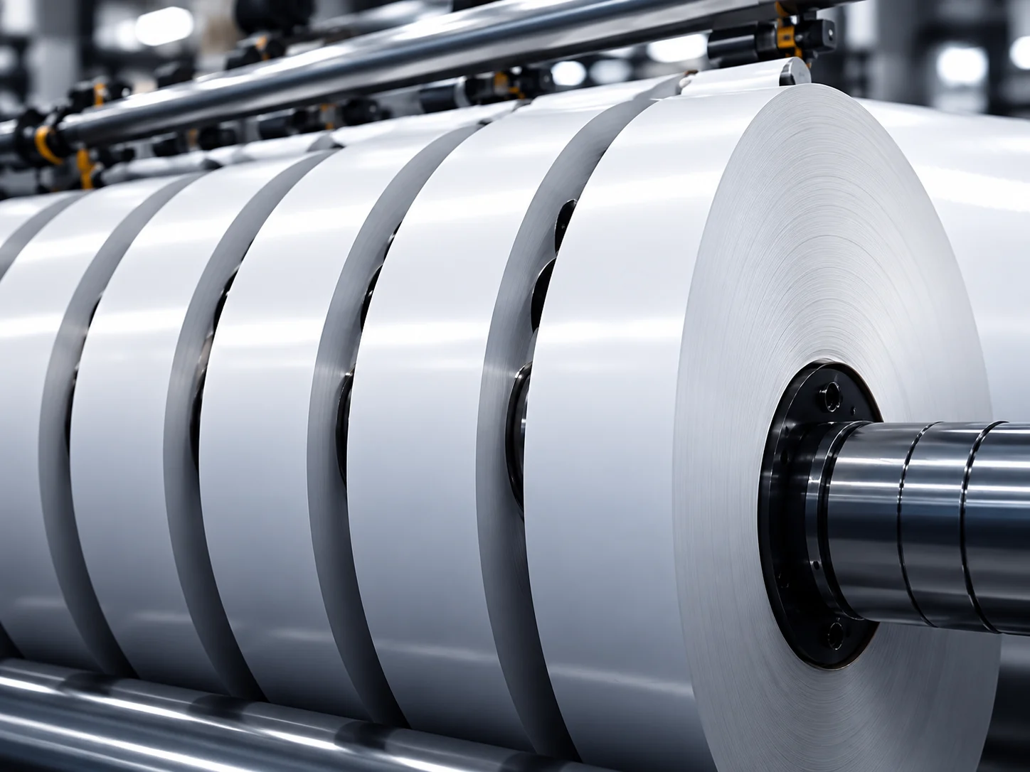 Rullskärning av papper och plastfilm